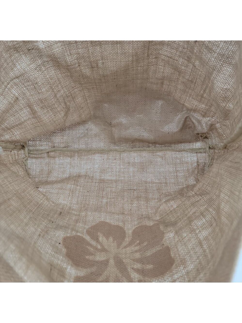 Tommy Bahama Hawaiian Hibiscus Jute Beach Tote Bag NWT Island Vacation Bag - Picture 8 of 12